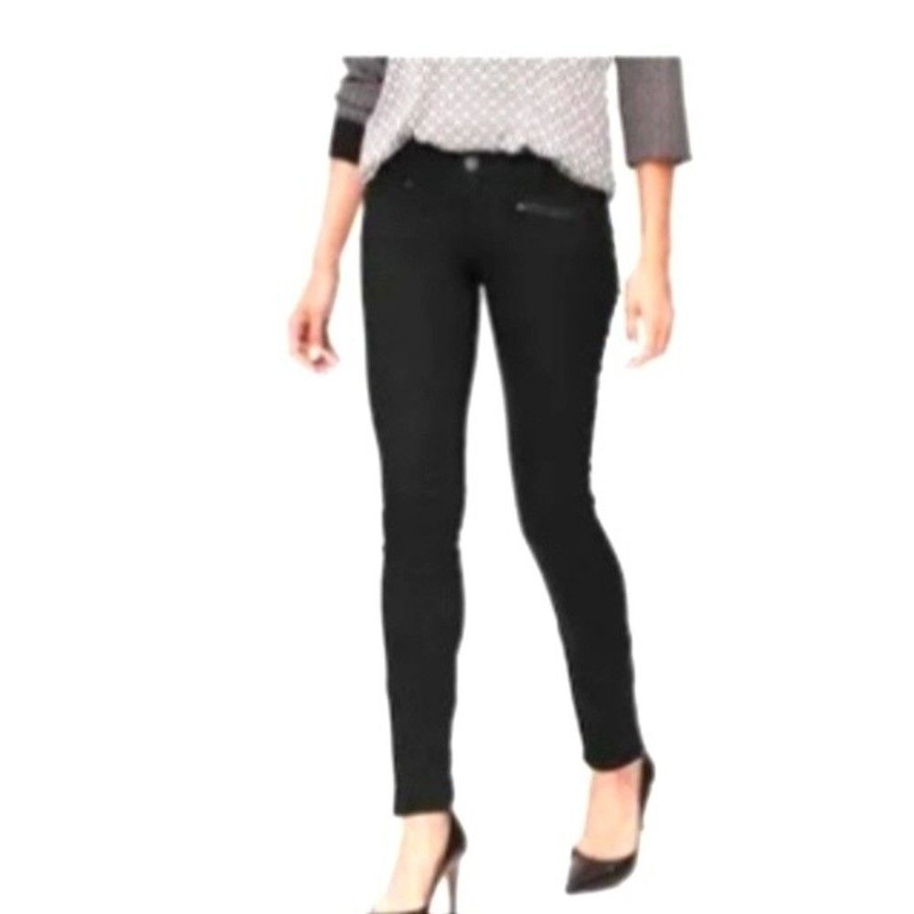 Ann Taylor women's black skinny stretch jeans 30×27